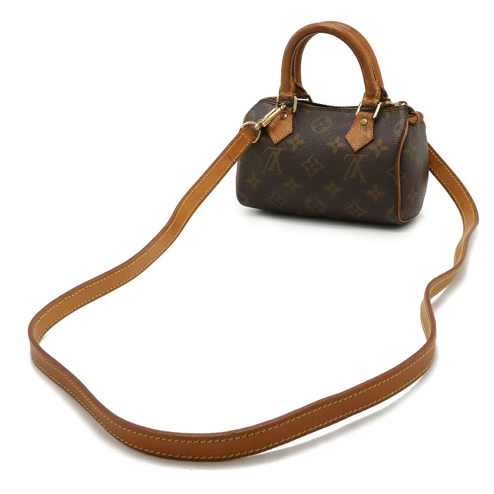 Louis Vuitton Case Speedy Pouch Accessory Handbag Shoulder Clutch Monogram Brown